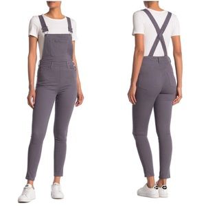 WeWoreWhat Grey Skinny Overalls
